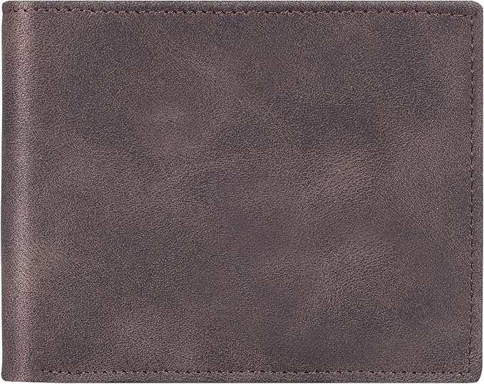 Chelmon Slim Wallet for Men ID Window with RFID Blocking Front Pocket Minimalist Bifold Bussiness Card Holder Gift for Men
