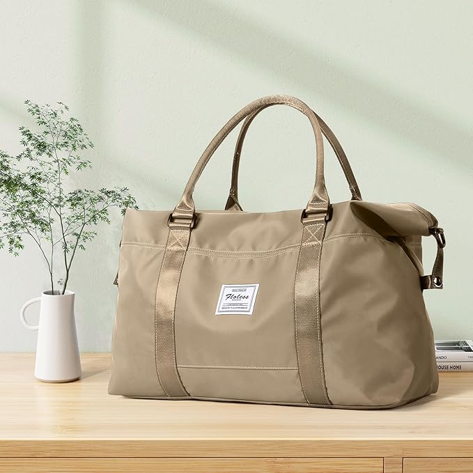 HYC00 Travel Duffel Bag,Carry-on Overnight Weekender Bags for Women,Sports Tote Gym Bag with Wet Pocket