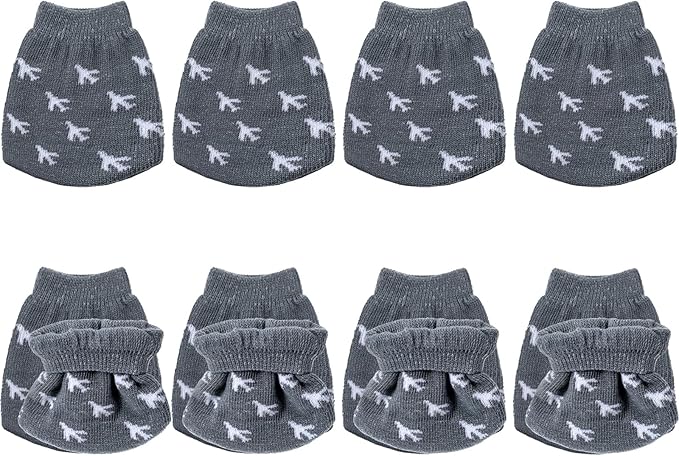 8 Pcs Luggage Wheels Cover Socks, Suitcase Wheel Protector Covers Full Suitcases Wrap Fabric Protector Sock Universal Wheel Sleeves Case for Suitcase Prevents Floor Bed Dirt