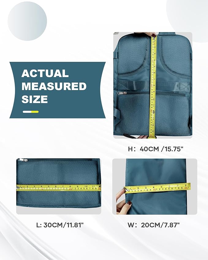 coowoz Travel Backpack Carry On for Women Man Gym Backpack with Laptop Compartment Mochila de Viaje Teacher Personal Item Backpacks Airplane Accessories Must Haves Peacock Blue,20L