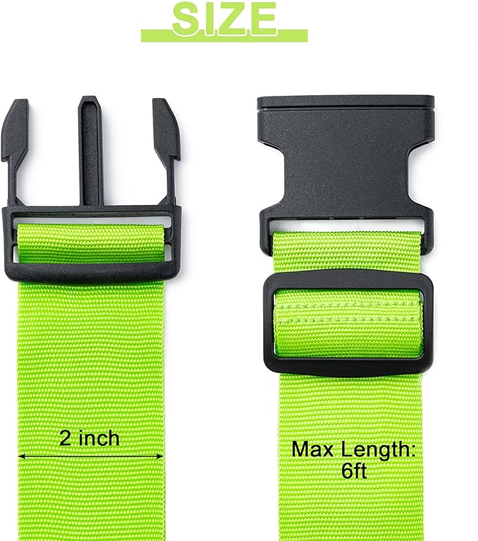 Luggage Straps for Suitcases 4 Pack, TSA Approved Travel Essentials, Luggage Strap for Travel Suitcase & Bag Closure and for Easy Identification, Travel Accessories for Safety (Mixed Colors)