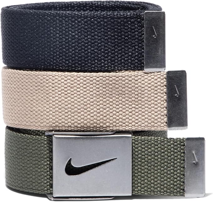 Nike Men's 3 Pack Web Belt