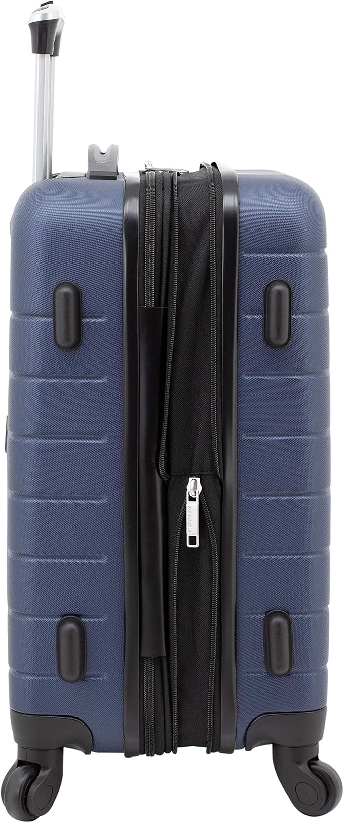 Wrangler Smart Spinner Hardside Luggage, 3 Piece Set, Navy Blue