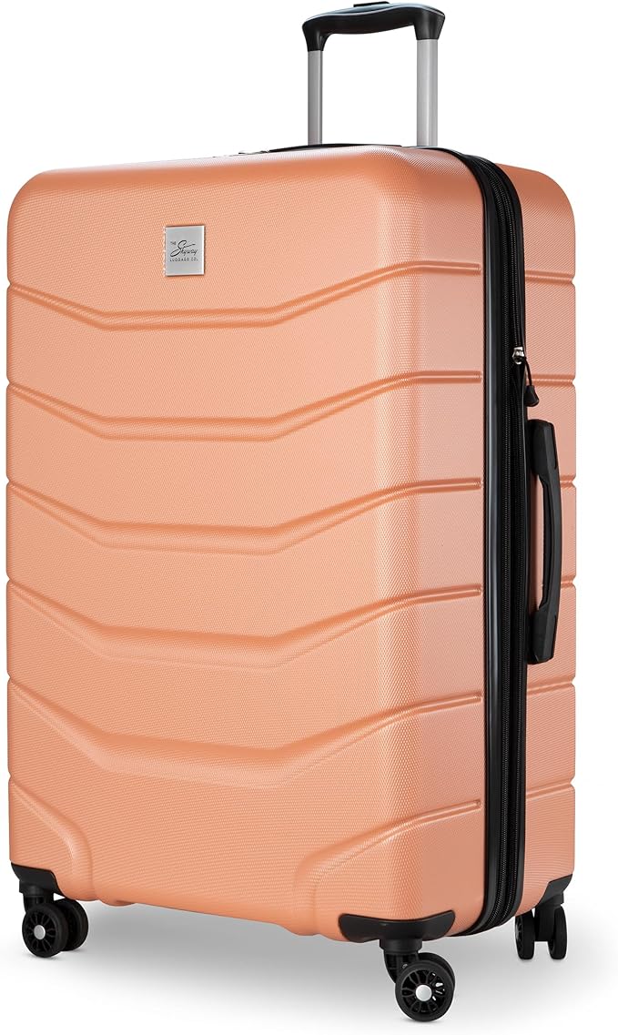 Skyway Luggage Silverton Hardside Collection – Lightweight Durable Suitcases with Wheels, Expandable Luggage for Travel Essentials with TSA Lock, 28-inch Large Checked, Papaya Punch