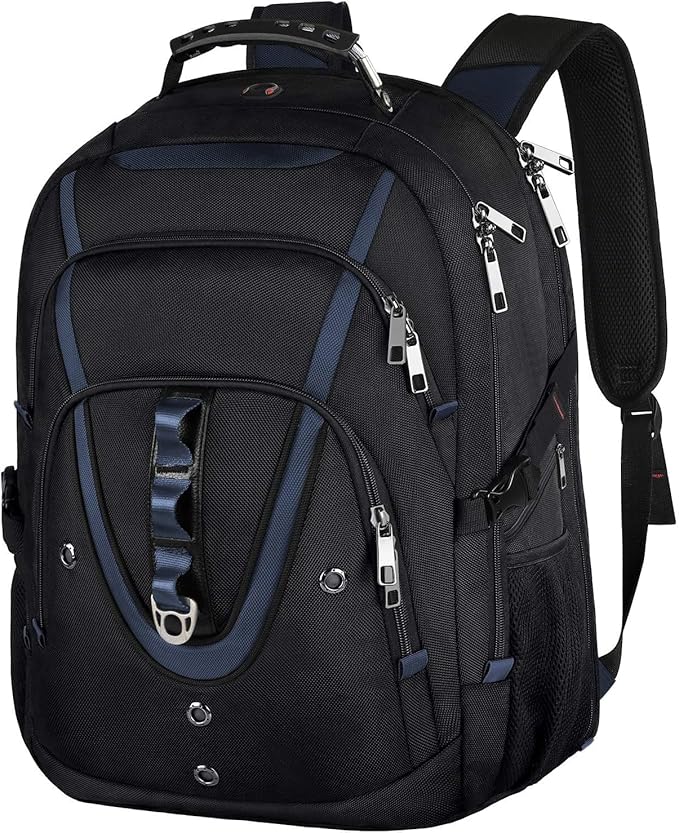 Mogplof 18.4 Laptop Backpack Men Women, 55L-60L Extra Large Laptops Backpack, TSA Friendly Flight Approved and RFID Anti-theft Pocket,Water Resistant Suiltable for Traveling