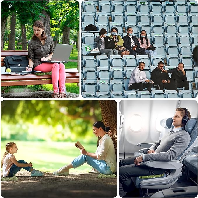 ONTYZZ Inflatable Seat Cushion Lightweight Airplane Seat Cushion Stadium Seat Travel Cushion for Climbing Hiking Office Airplane