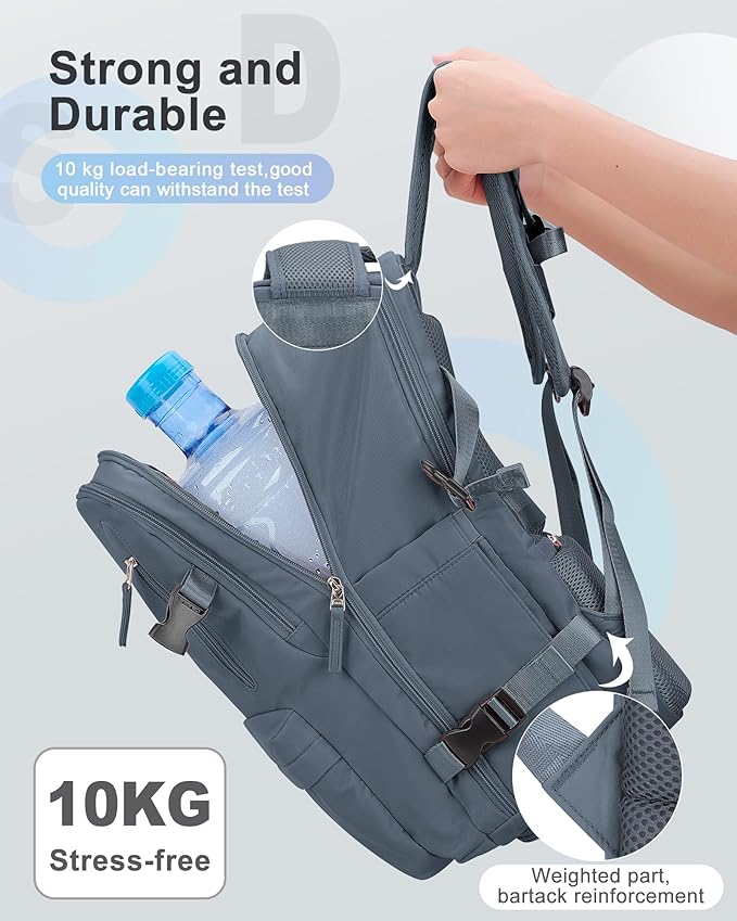 VECAVE Carry On Backpack for Women,Large Travel Backpack Flight Approved,Waterproof 14 Inch Laptop Backpack Business Work Backpacks Men Mochila De Viaje Blue