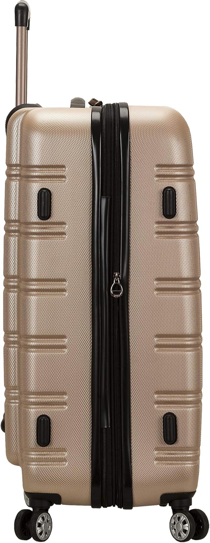 Rockland Melbourne Hardside Expandable Spinner Wheel Luggage, Champagne, 3-Piece Set (20/24/28)