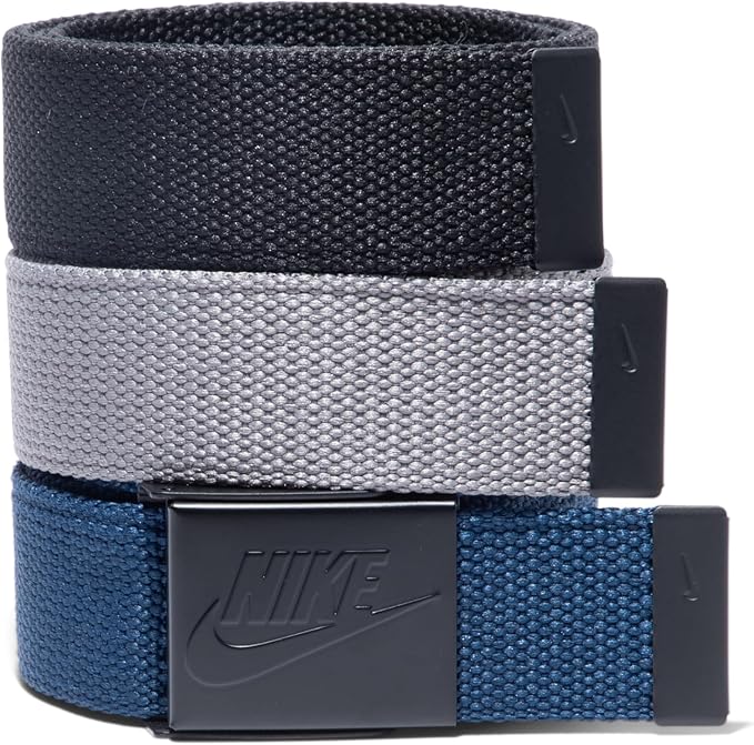 Nike Men's 3 Pack Web Belt