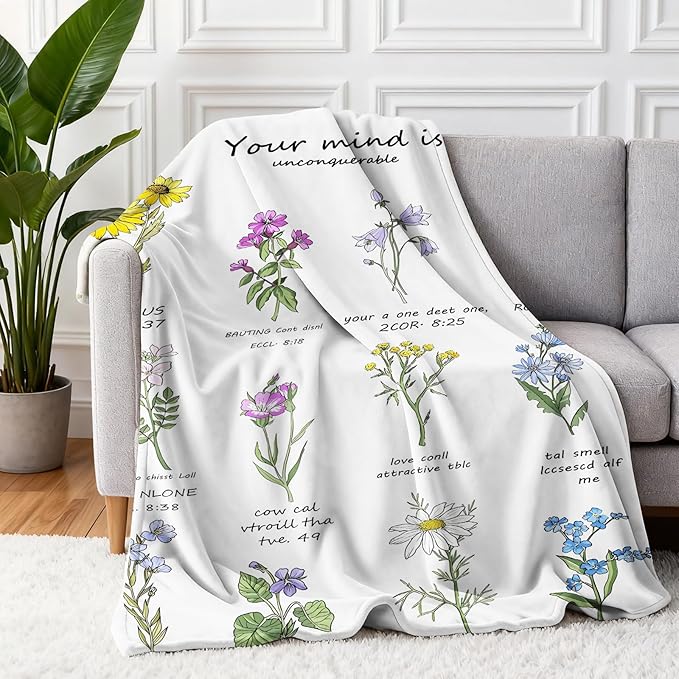 TEHALK Christian Gifts for Women Faith, Inspirational/Religious/Spiritual Gifts for Adults 50"x 60"