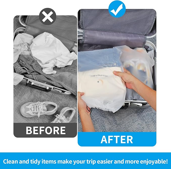 Clear Shoe Bags - 10 PCS, 15.7" x 11.8", Drawstring Travel Shoe Bags for Packing, Waterproof Dustproof Portable Shoe Storage for Men and Women