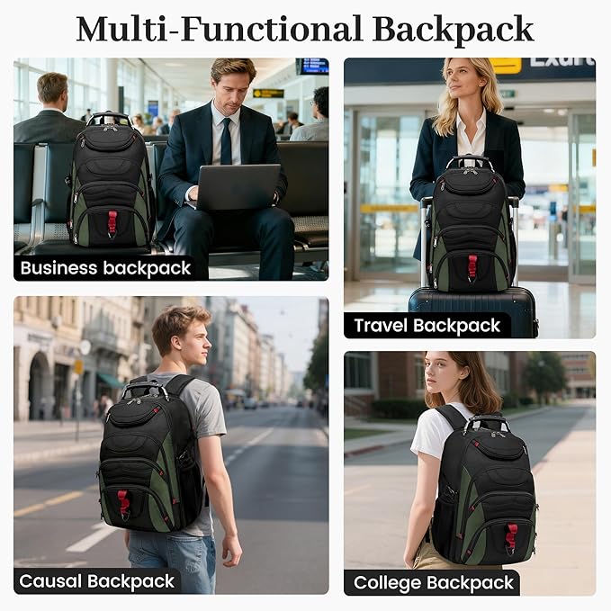 Boavan Vacuum Seal Backpack for Travel with Pump, 55L Large Bag with Zipper‑Off Detachable Vacuum Compression Bag Waterproof Carry On Large Travel Bag for Airline，Bags and Backpack Used Independently