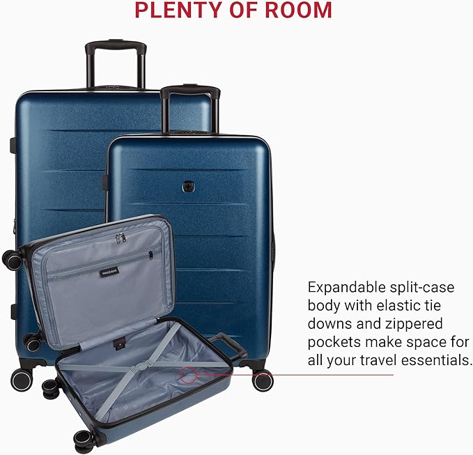 SwissGear 8020 Eclipse Collection Hardside Expandable Luggage – Navy