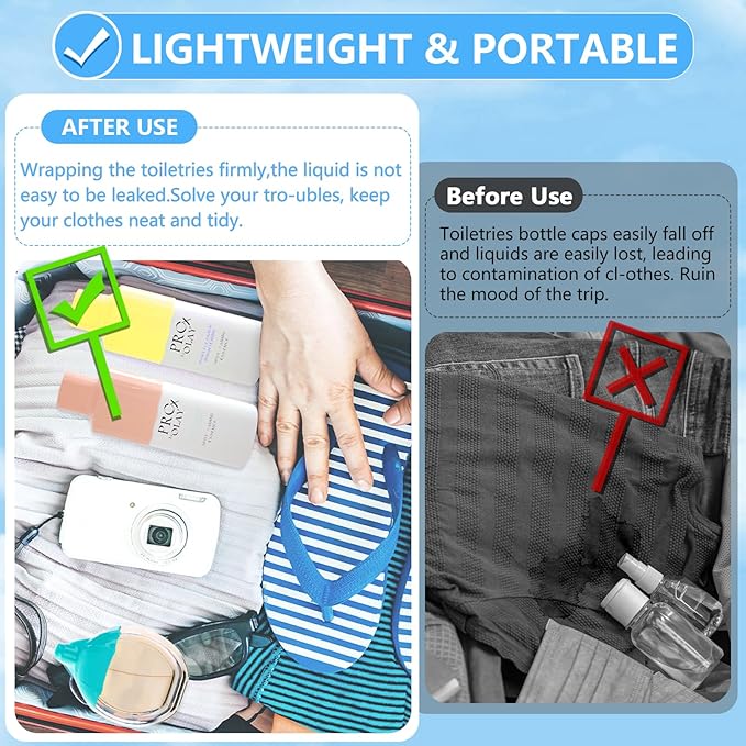 16 Pack Silicone Bottle Covers,Elastic Sleeves for Leak Proofing,Travels Essentials for Women Men,Reusable Accessories Luggage for Travel Size Toiletries,Cruise Ship Essentials, Travel Must Haves