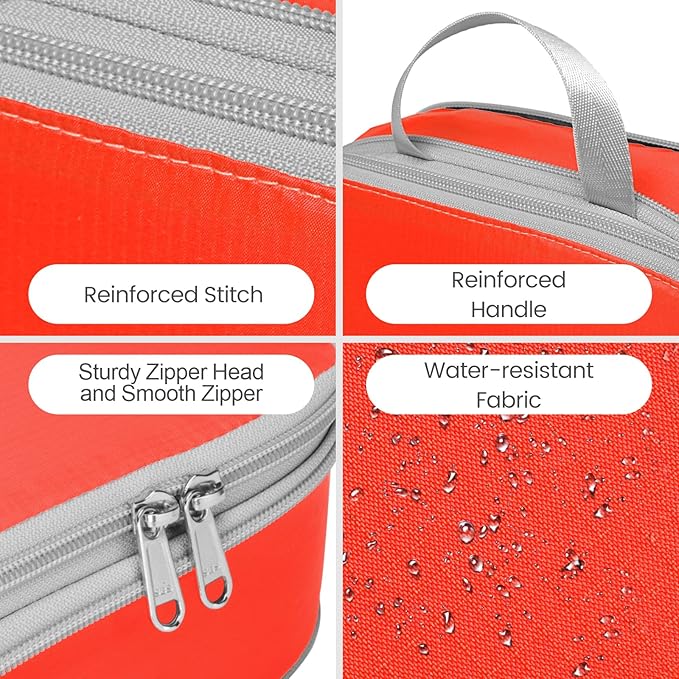 Cambond Compression Packing Cubes for Travel - Lightweight Expandable Travel Bags Luggage Organizers Travel Essentials Compression Cubes for Travel Space Saver for Carry on Suitcases Organizer