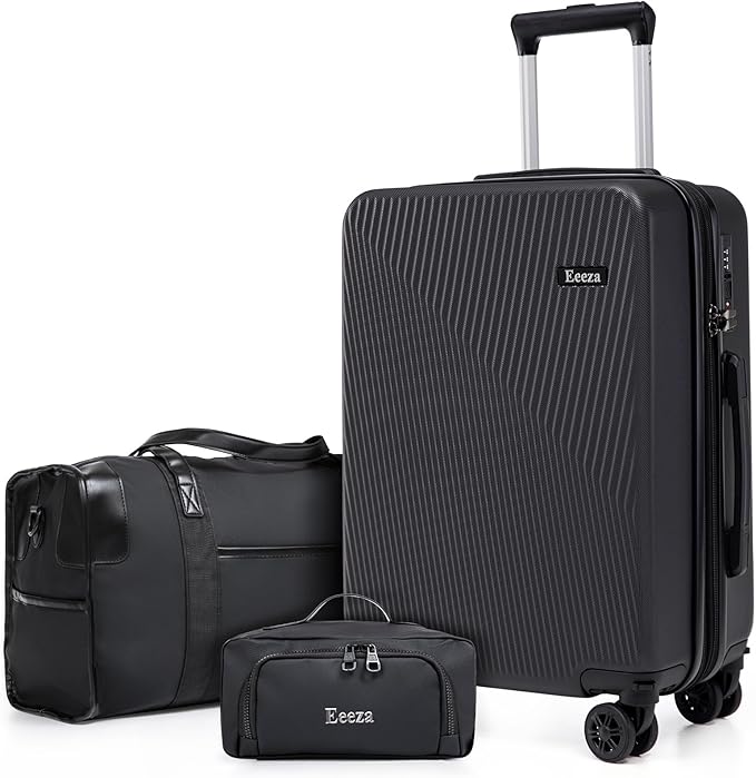 Expandable Carry on Luggage Sets,Suitcases with Detachable Wheels Hardshell 22x14x9 Airline Approved,Lightweight Luggage Set with TSA Lock,Carry on Suitcase