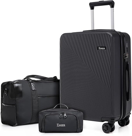 Expandable Carry on Luggage Sets,Suitcases with Detachable Wheels Hardshell 22x14x9 Airline Approved,Lightweight Luggage Set with TSA Lock,Carry on Suitcase