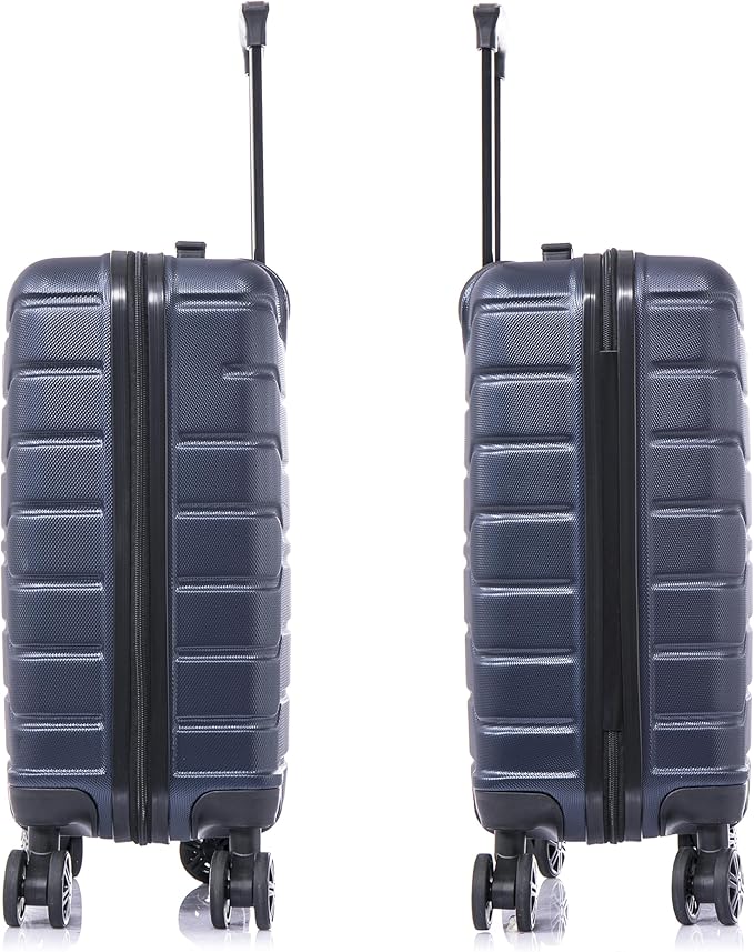 InUSA TREND Luggage with Spinner Wheels | Durable Lightweight Hardshell Suitcase, Travel bag with Handle and Trolley, 20-Inch Carry On Small Luggage | Blue