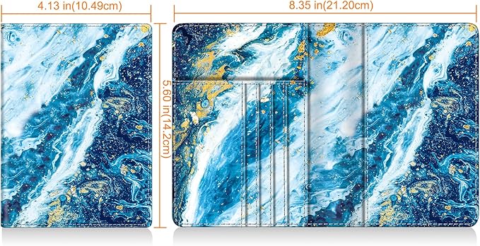FINTIE Passport Holder, Slim Travel Wallet RFID Blocking Card Case Cover Passport Cover Protector Essentials with Credit Card Slots for Women/Men | Slim, RFID Blocking, Card Case Cover, Essentials, Credit Card Slots
