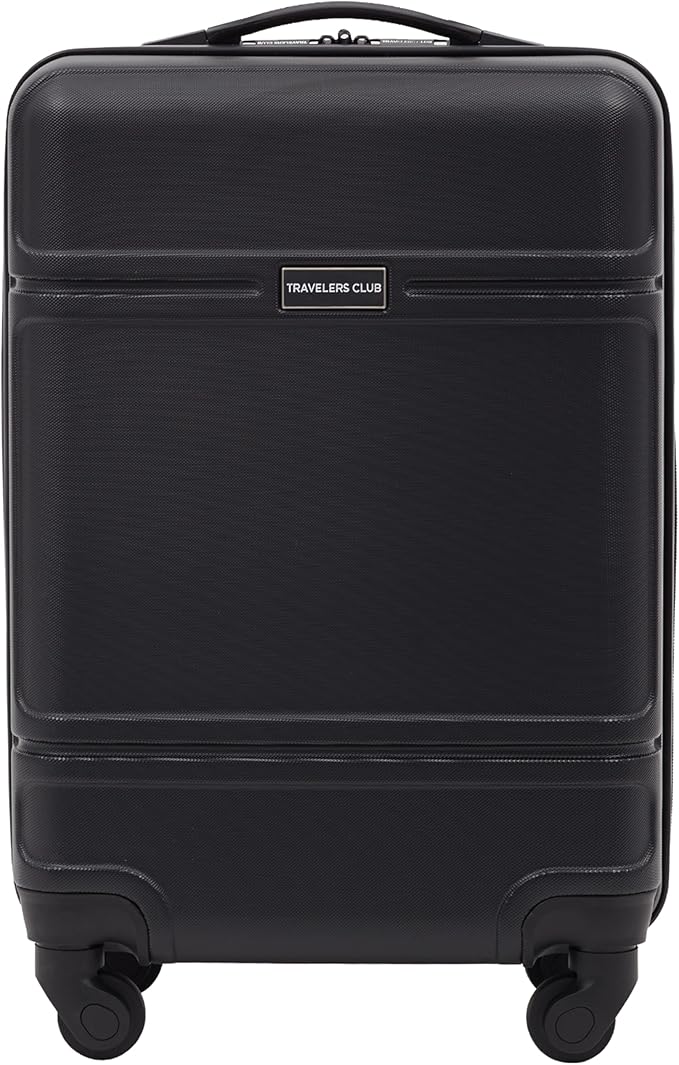 Travelers Club Skyline 22" Carry-On Spinner Luggage, Black