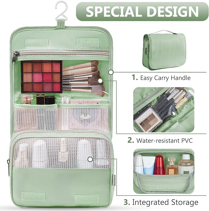 8 Set Packing Cubes for Travel, Gifts for Women Mom,Anti-Tearing Suitcase Organizer for Luggage with Shoe & Hanging Toiletry Bag,OlarHike Vacation Essentials & Accessories for Cruise Ship