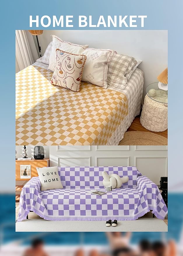Antfuny Giant Beach Towel Blanket Autumn Outing Stuff for Women & Men Road Trip Camping Gear Ship Cruise Gear Must Haves Extra Large XXL Purple Plain PatternAirplane Accessories Travel Gadgets