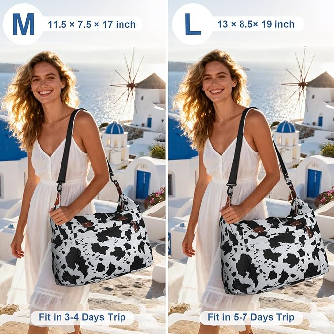Travel Duffle Bag, Waterproof Weekender Overnight Hospital Bags for Women Men with Toiletry Bag Lightweight Carry on Personal Item Duffle Gym Bag for Travel, Airplanes, Sports