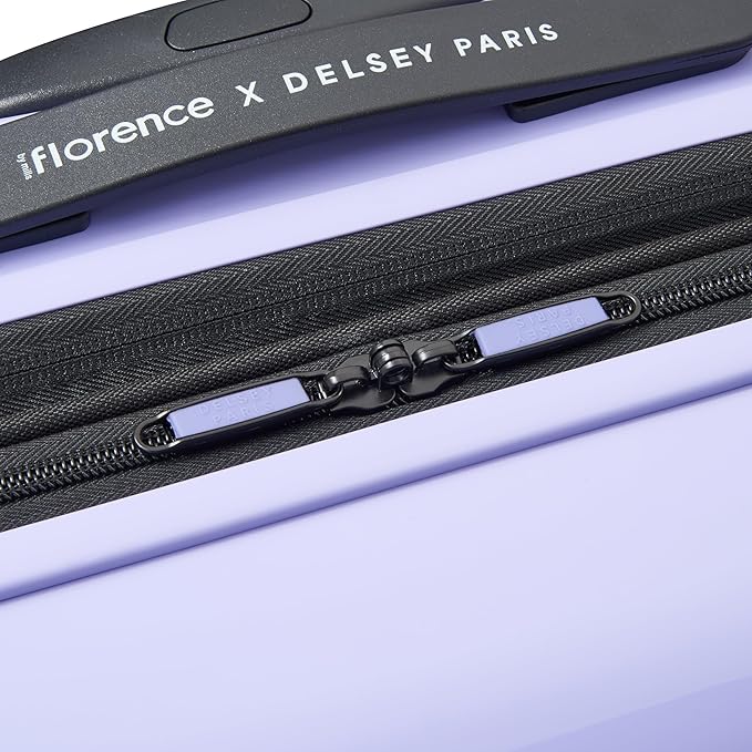 florence by mills Spin Me Away Hardside Expandable Luggage with Spinner Wheels, Lavender, Carry-On 20 Inch