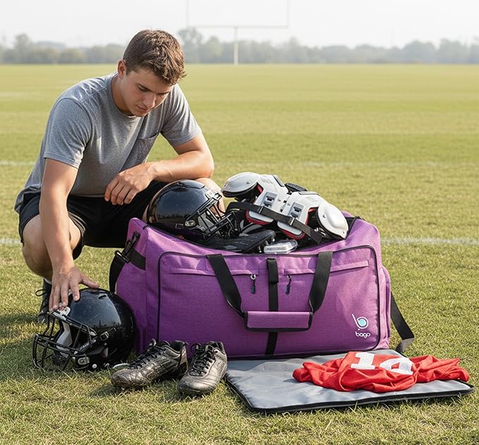 Bago Extra Large Duffle Bag for Travel Women & Men. Durable, Lightweight, Foldable Travel Duffel Bags For Traveling Women. 120L Duffle Bags Use As a Weekender Bag with Shoe Compartment, Checked Duffel