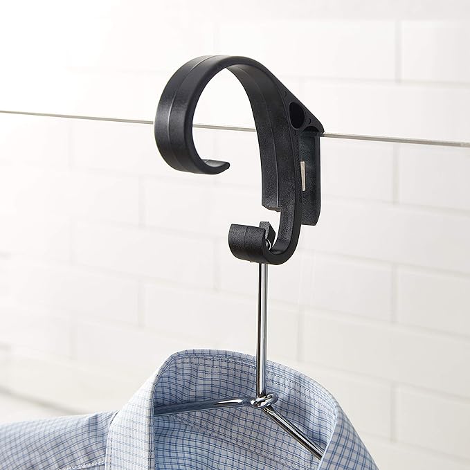 Travel Tool Over shower door hook Traveler's Steamer Clip Hook, Over The Door Hanger for Shower, Heavy Duty Clip Hooks for Clothes Bottle Opener & Phone Stand-4 pack, the family travel pack