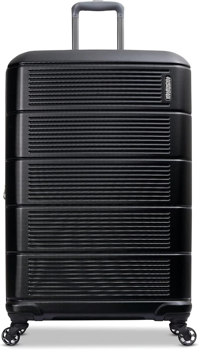 American Tourister Stratum 2.0 Hardside Expandable Luggage with Spinners | Jet Black | 3PC (CO/MED/LG)