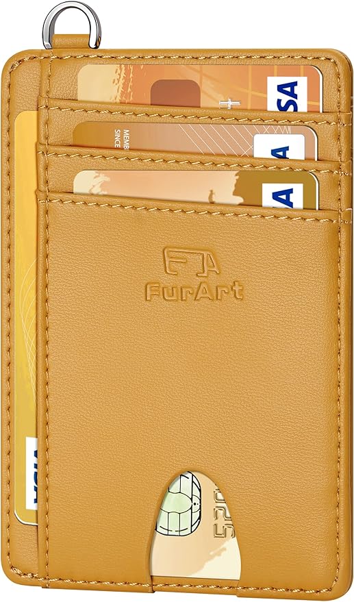 FurArt Slim Minimalist Wallet, Front Pocket Wallets, RFID Blocking, Credit Card Holder for Men