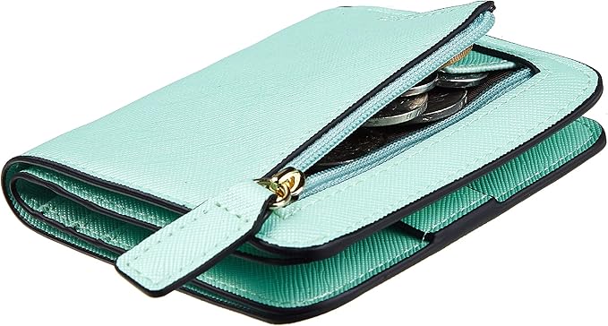 Toughergun Women’s Small Slim Leather Wallet with RFID Protection, Compact Bifold Mini Purse with Clear ID Window