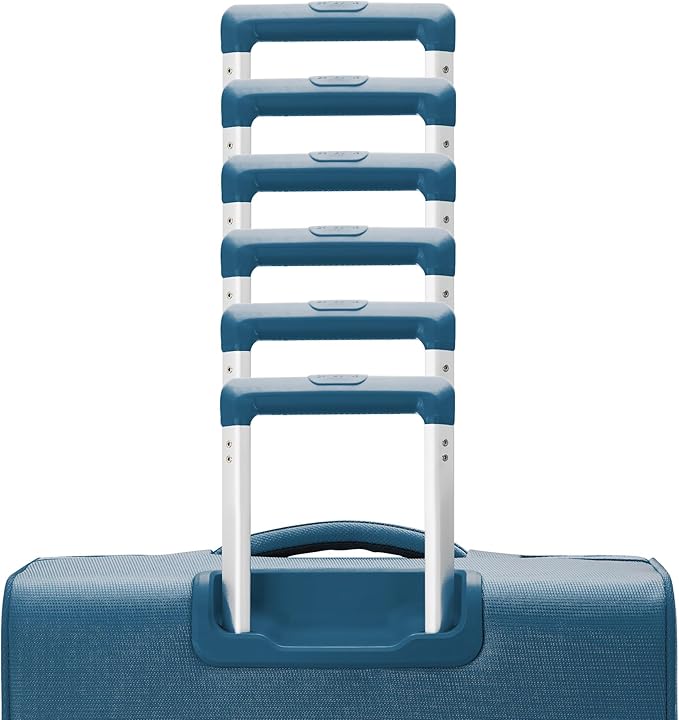 Samsonite UpLIFT Lightweight Large Checked Softside Luggage with Spinner Wheels - Expandable - Airline-Approved, Polyester Soft Suitcase for Ultra Light Travel - Cerulean Blue