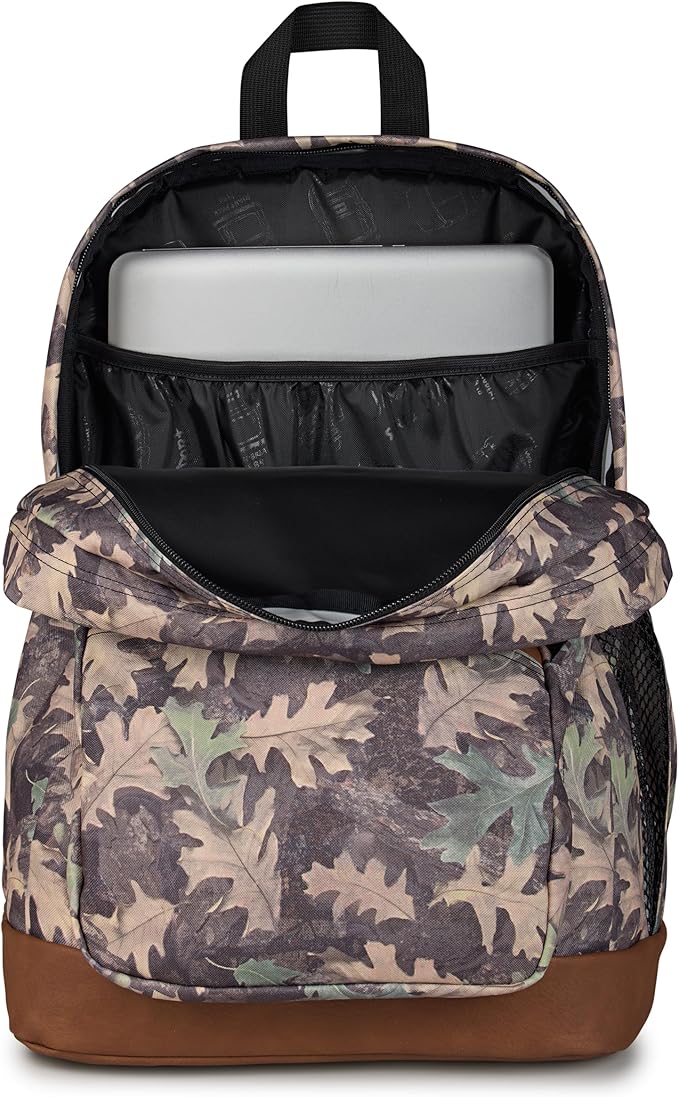 JanSport Cool Backpack with 15-inch Laptop Sleeve, Large Computer Bag Rucksack with 2 Compartments, Ergonomic Straps, Woodland Camo
