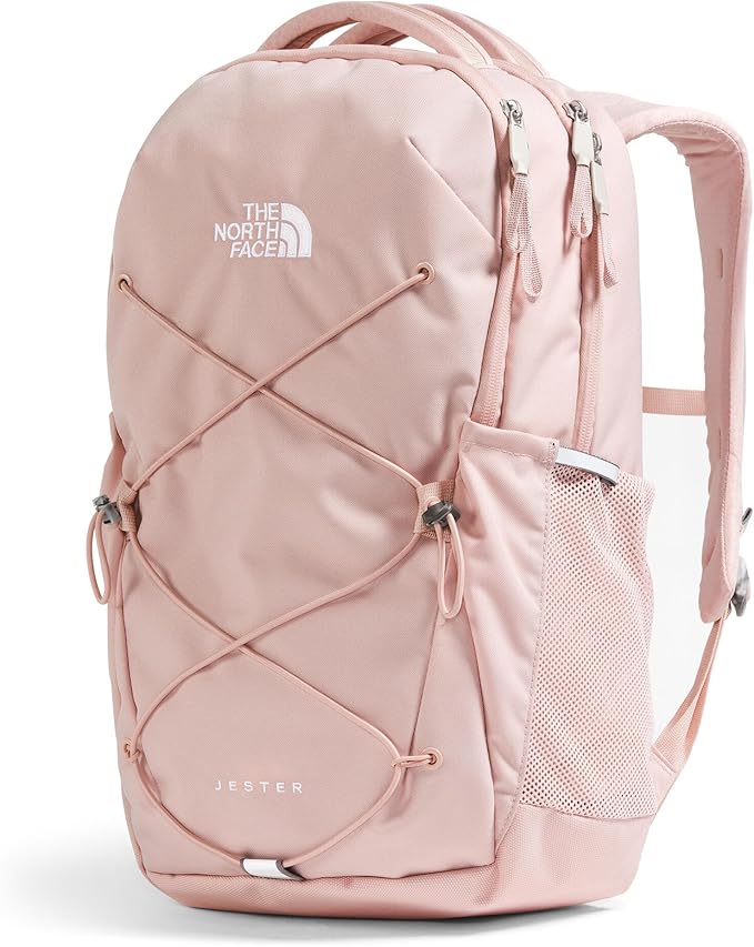 The North Face Women's Jester Everyday Laptop Backpack - Commuter Travel Bag, Laptop Sleeve, Water-Repellent, Pink Moss, One Size