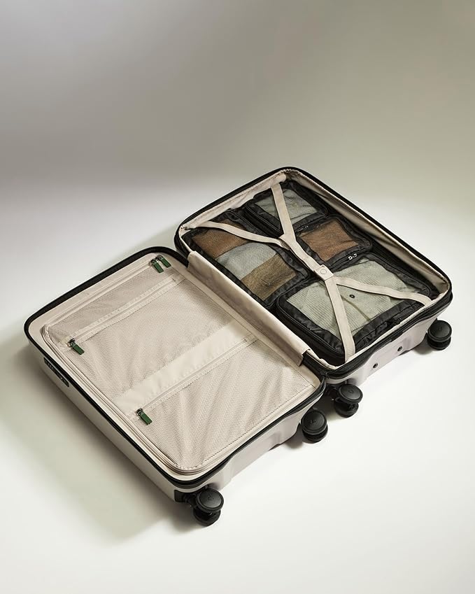 ANTLER - Compression Packing Cubes for Travel, Luggage Organiser for Suitcases or Bags, Travel Accessories, Set of 4, Black