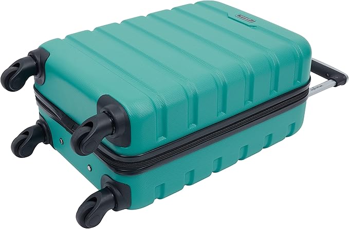 Wrangler 22" Hardside Spinner Carry-On Luggage, Teal