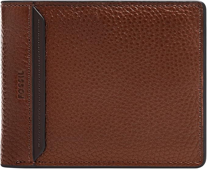Fossil Men's Everett Leather Bifold with Flip ID Wallet