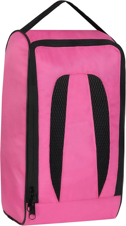 Shoe Bag Waterproof Sports Golf Boot Bag | Odor-Resistant Gym Kit Organiser Storage | Hiking Travel Dust-Proof Storage Bag for Wellington, Cowboy, Football, Rugby, Cricket Shoe (Pink)