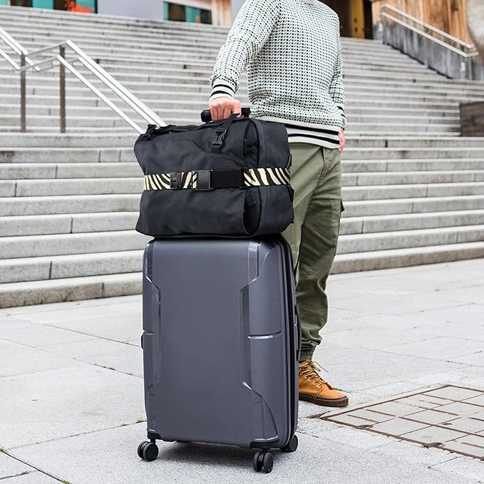 Travel Inspira Magnetic Quick-Release Travel Belt for Luggage Strap - Hands-Free, Lightens Load, Secures Multiple Bags, Adjustable & Lightweight for Effortless Travel
