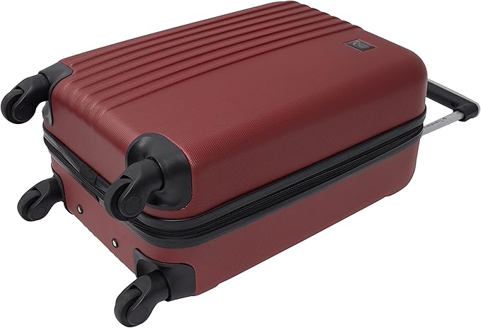 Travelers Club Cosmo Luggage, Rhubarb Red - 20 Inch, 20-Inch