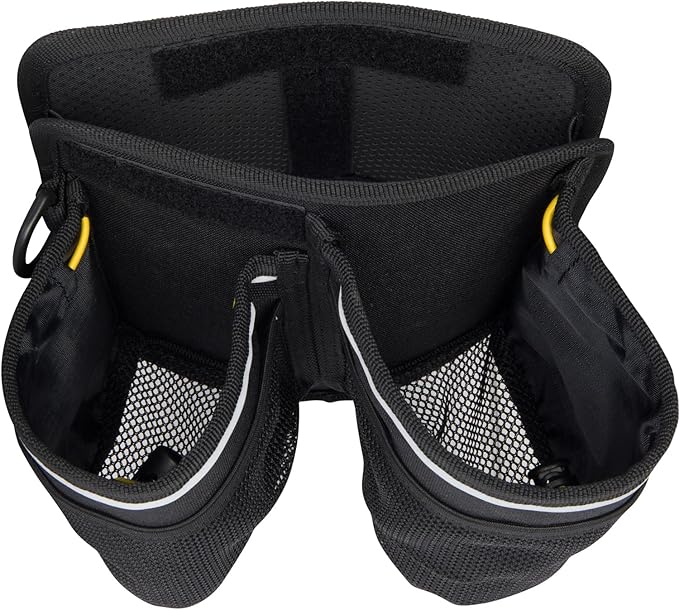 ROBOCUP Travel-Friendly Foldable Dual Drink Holder, Univesal Design for Luggage, Cases and Breifcases with a Telescopic Handle | Storage Pockets, D-Ring, Pen Slot, Reflective Stripe, Hook&Loop Patch
