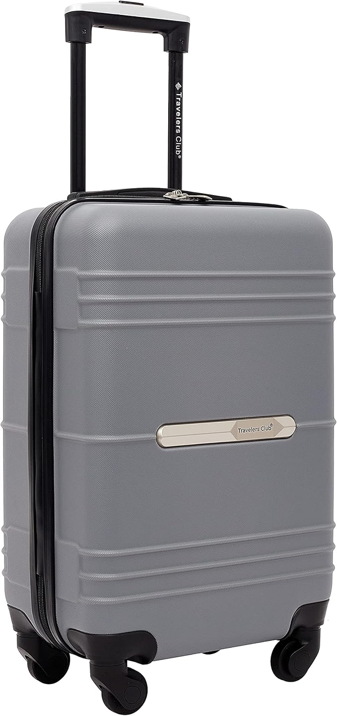 Travelers Club 22" Richmond Spinner Carry-On Luggage, Charcoal