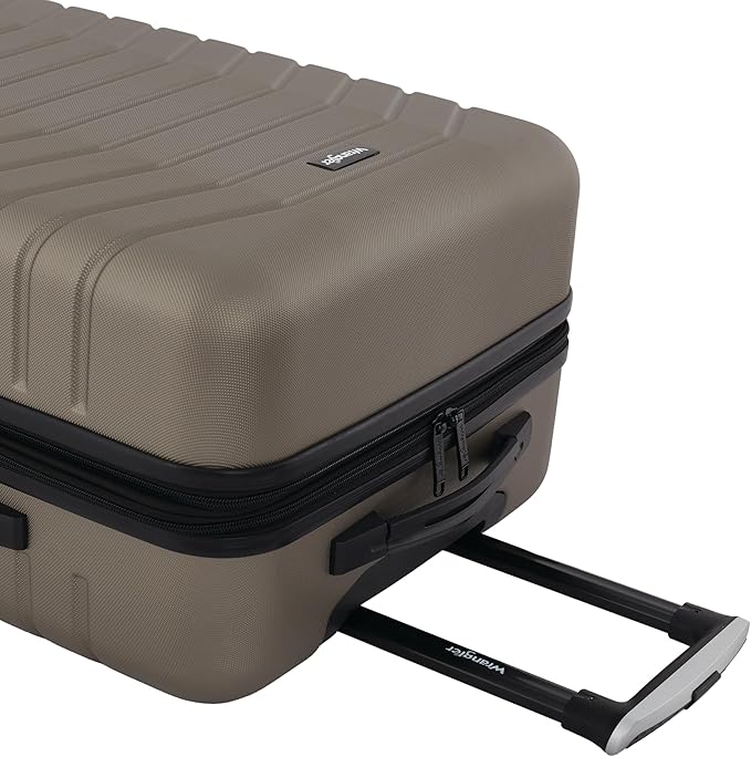 Wrangler Tahoe 3 Piece Spinner Luggage Set, Desert Taupe