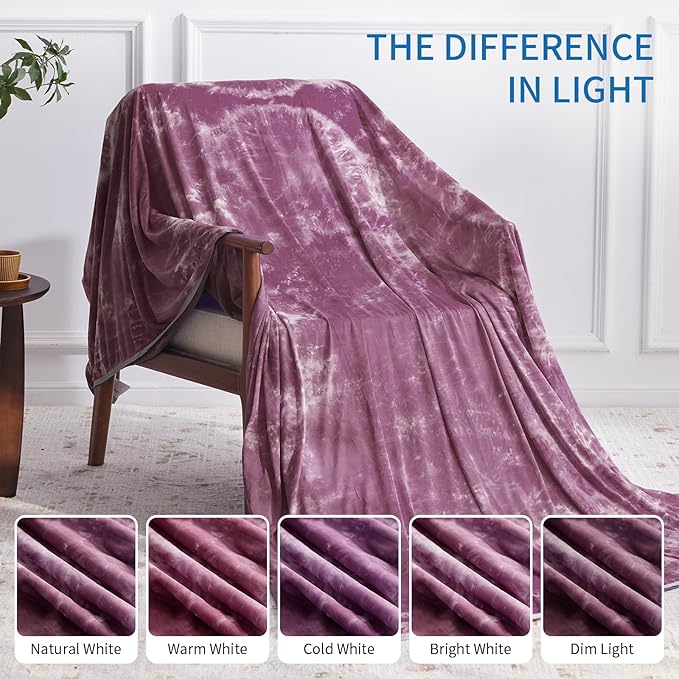Guohaoi Cooling Blanket for HotSleepers - Arc-Chill Q-Max >0.5 Cool Fiber, 100% Oeko-Tex Certified, Summer Lightweight Throw Blanket, Absorbs Heat to Keep Body Cool for Night Sweats(50x70 Purple)