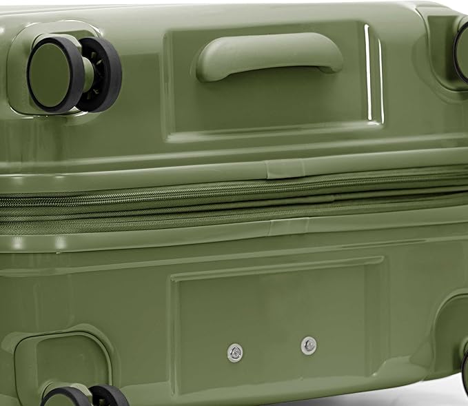 Traveler's Choice Edinburgh II Hardside Spinner Luggage, TSA Lock, Green, 25" Medium