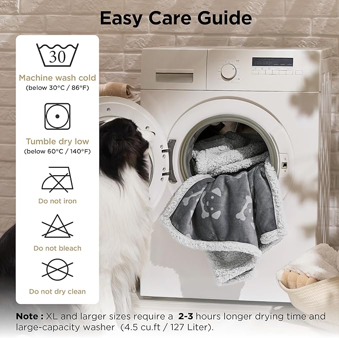 Bedsure Waterproof Dog Blankets for Large Dogs - Soft Print Sherpa Fleece Pet Cat Blanket Washable for Couch Protection, Cozy Plush Reversible Throw Furniture Protector, 40"X50", Anchor Gray