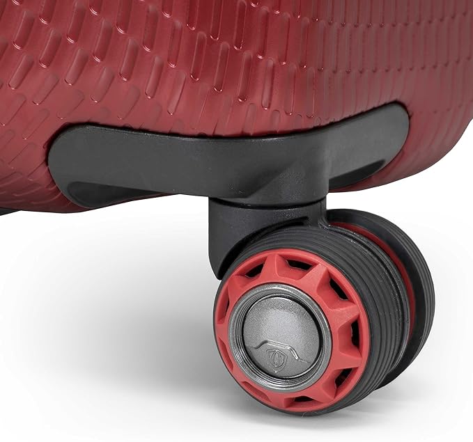 Traveler's Choice Maxporter II Polycarbonate Hardside Trunk with Spinner Wheels, Red, 22-Inch Carry-on Luggage