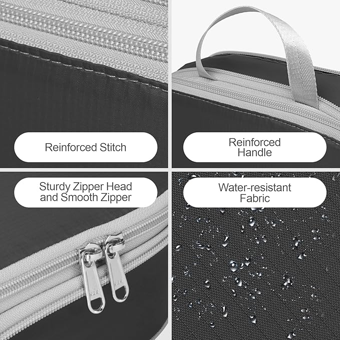 Cambond Compression Packing Cubes for Travel - Lightweight Expandable Travel Bags Luggage Organizers Travel Essentials Compression Cubes for Travel Space Saver for Carry on Suitcases Organizer